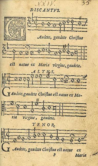 Gaudete from Piae Cantiones 1582
