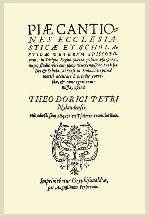 Cover of Piae Cantiones 1582